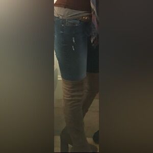 Forever 21 Tan Heeled Boots